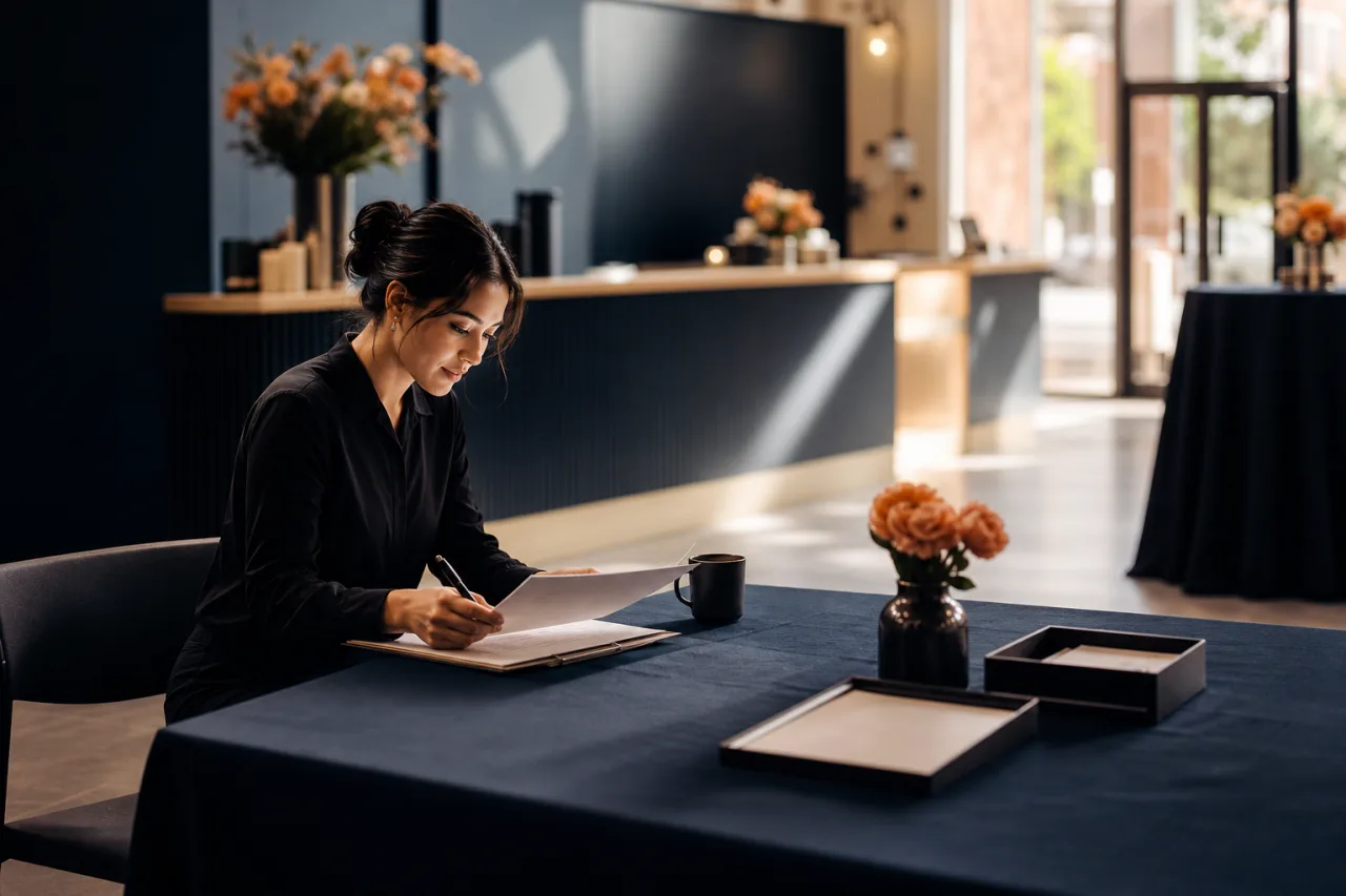 Set one final review point before the event opens — a practical Suite.coffee guide