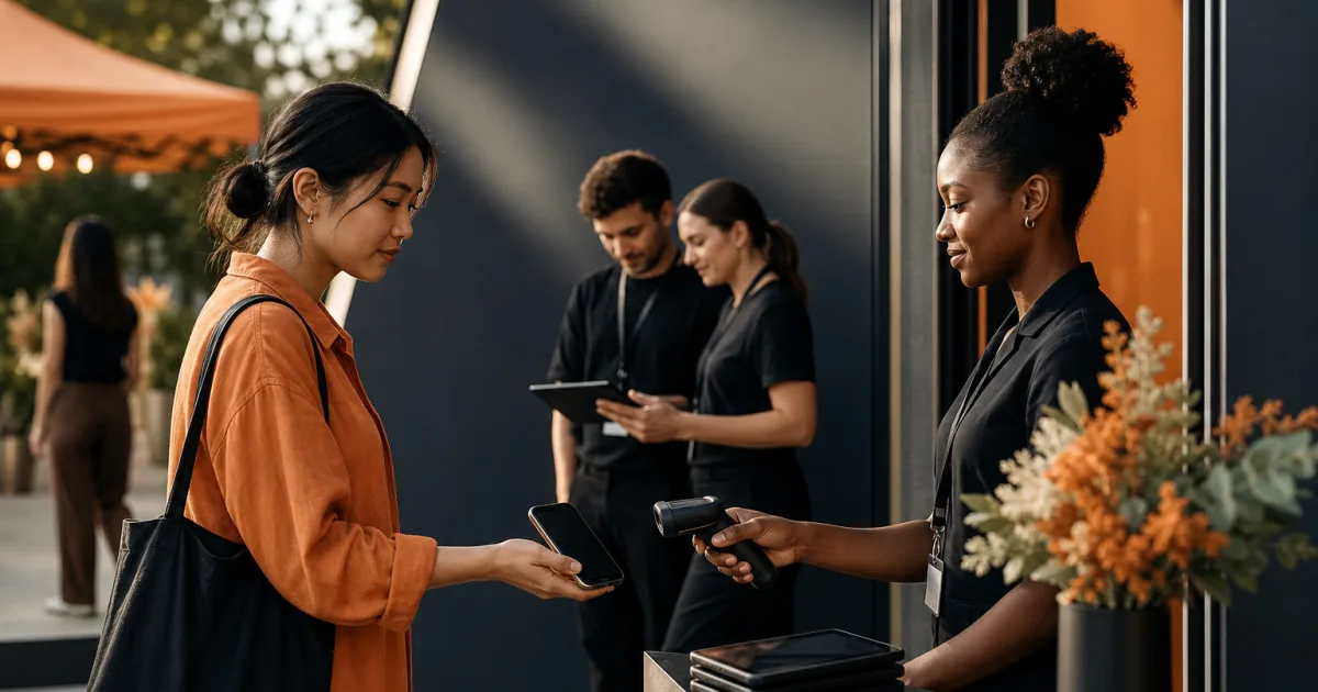 Tým akce připravuje odbavení a vstup pomocí QR kódů na pop-up místě